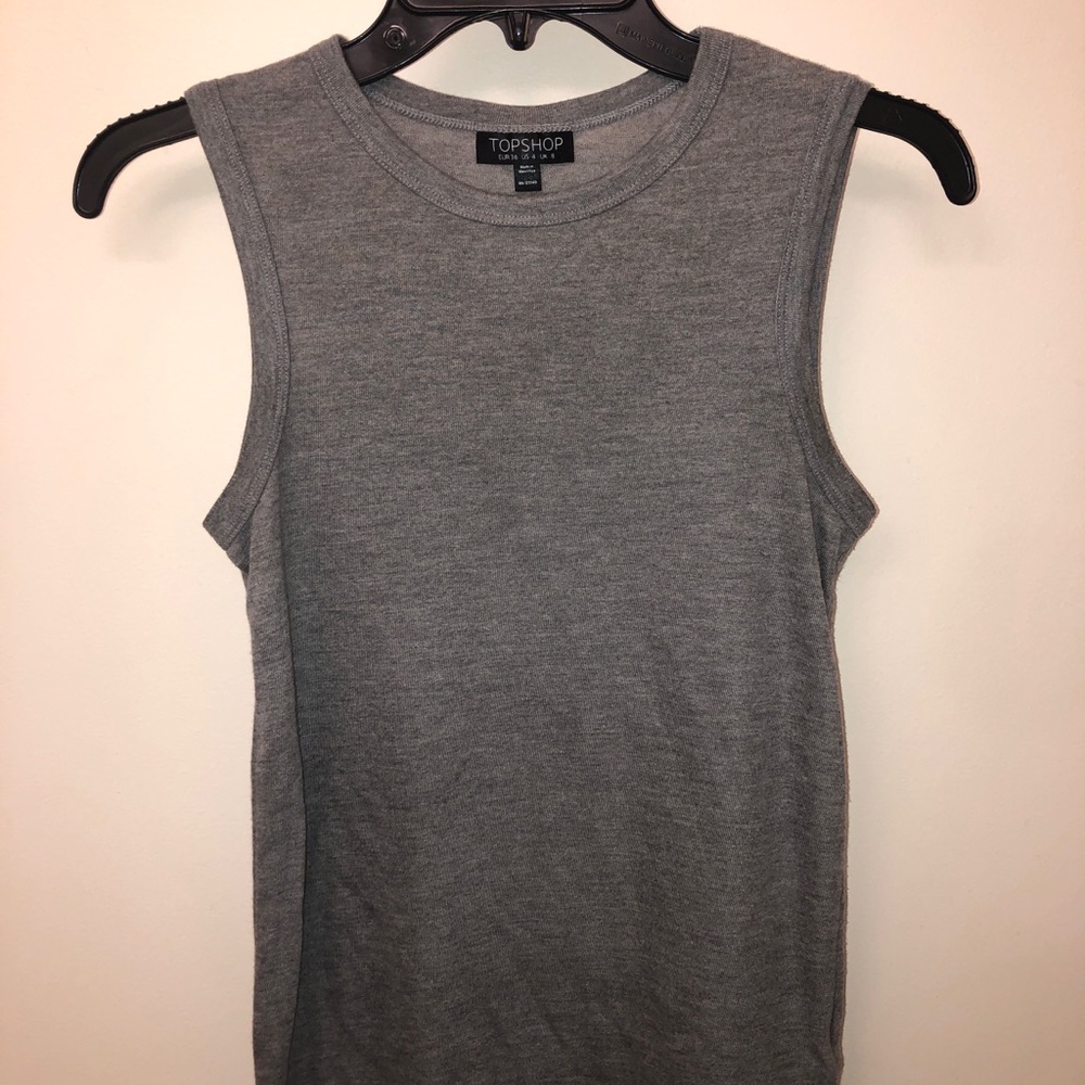 Topshop Gray Tank Top